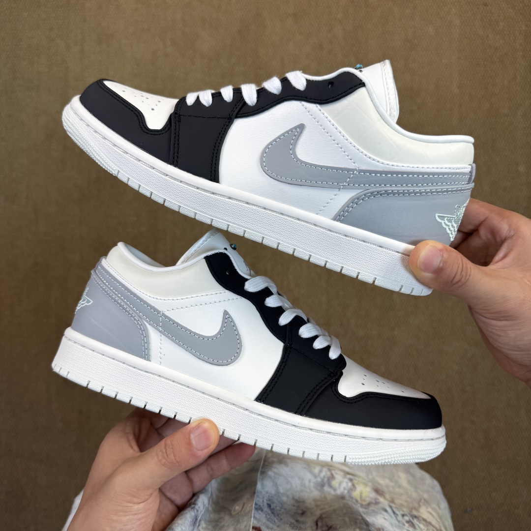AJ1Low低帮：白灰黑
市售最强低帮 天花板品质！
市面唯一正确版本 全鞋正品原材料 
IO2242-