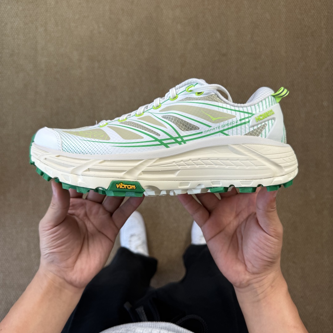 
HOKA ONE ONE Mafate Speed 玛法特2.0 第17色：白绿
独家高端版本！市售最