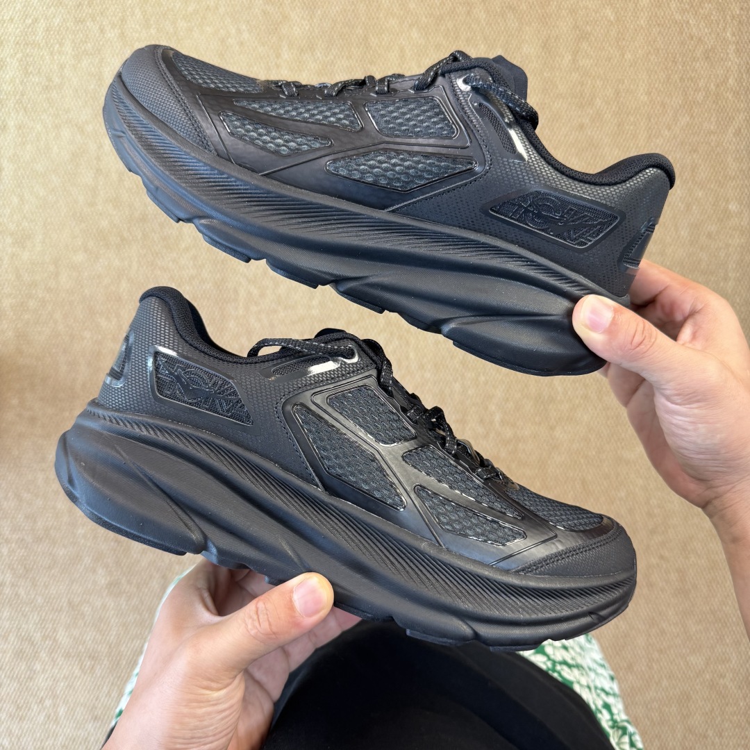 HOKA ONE ONE Clifton ONE9 克里夫顿9代专业性能减震公路跑步鞋 第8色:黑武士 