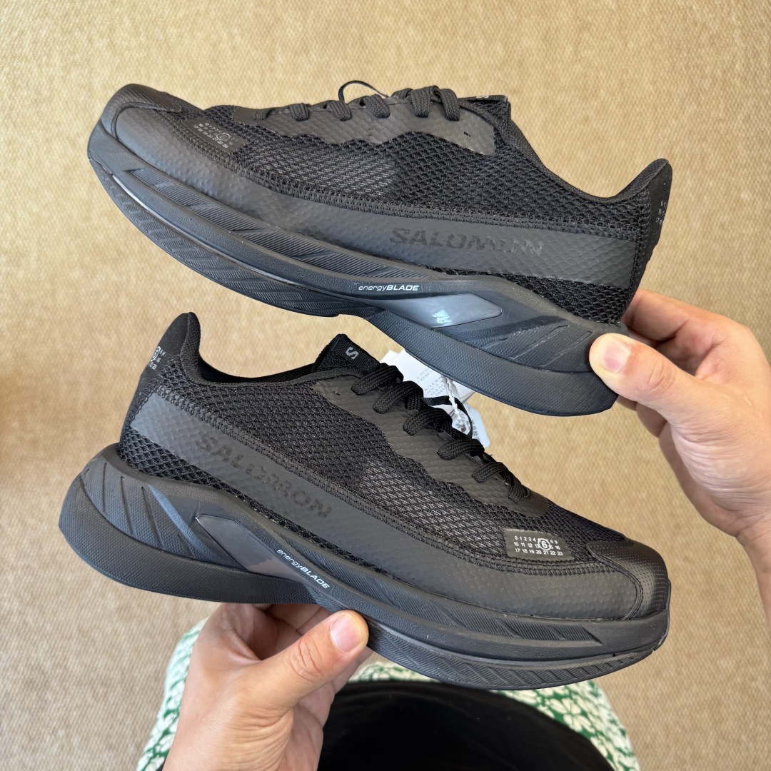 主推优势私【莞产礼盒版本】MM6马吉拉 x Salomon Spectur 2系列 情侣款 网面 厚底 