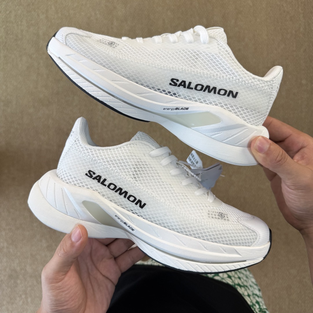 主推优势私【莞产礼盒版本】MM6马吉拉 x Salomon Spectur 2系列 情侣款 网面 厚底