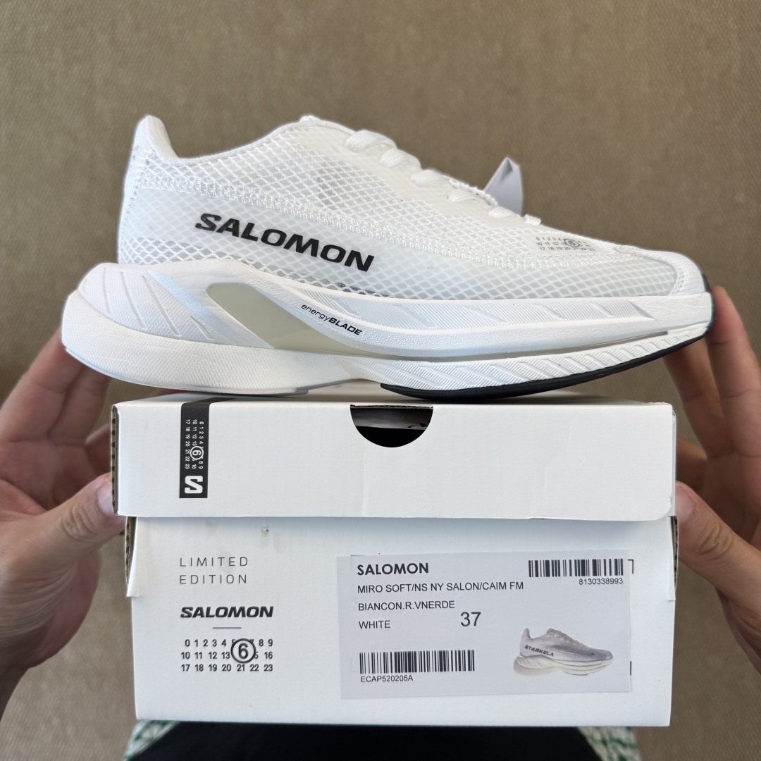 主推优势私【莞产礼盒版本】MM6马吉拉 x Salomon Spectur 2系列 情侣款 网面 厚底