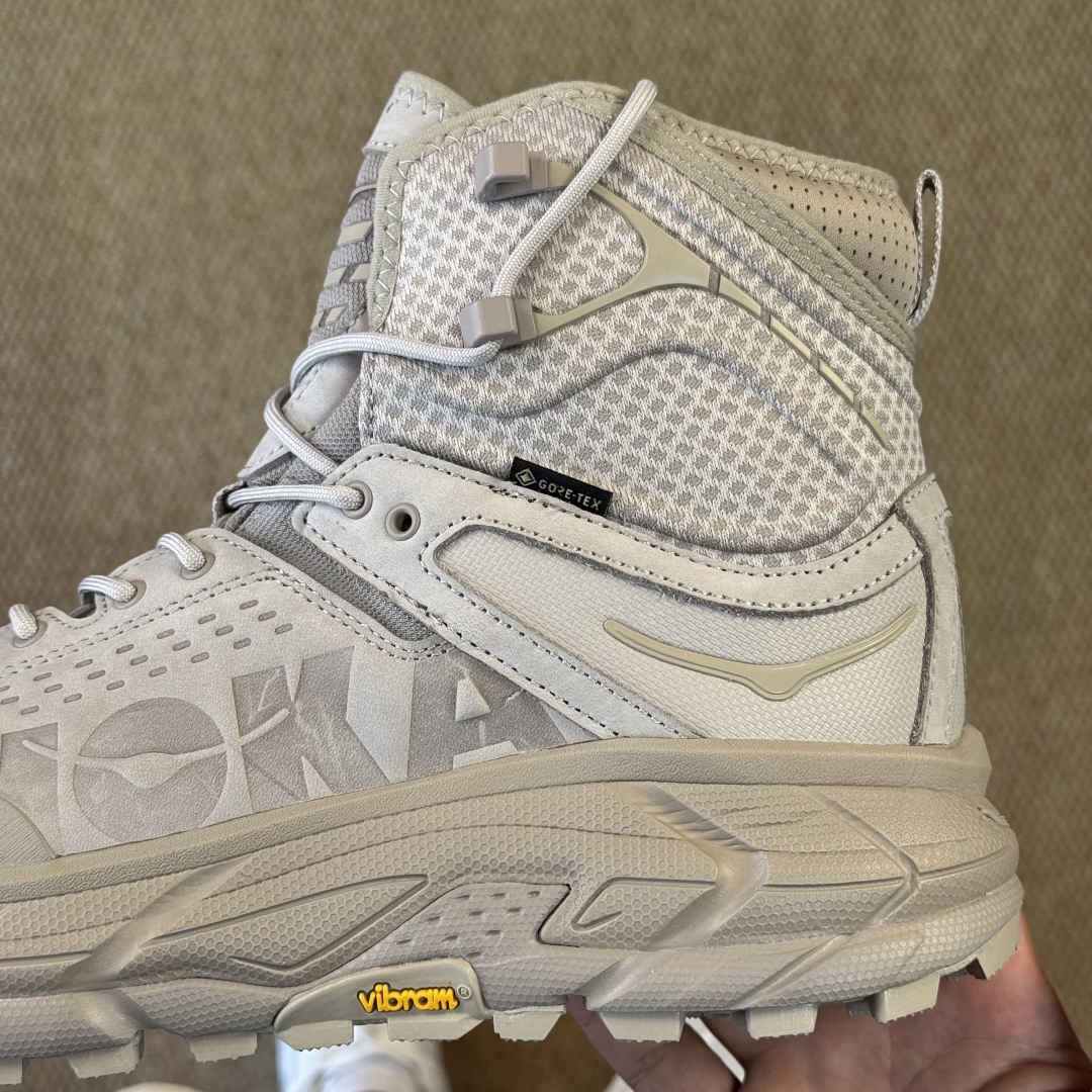 纯原Hoka ONE ONE ULTRA托亚 高帮 第1色:米色越野跑登山鞋🥾 GORE-TEX真正全防