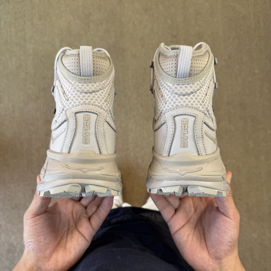纯原Hoka ONE ONE ULTRA托亚 高帮 第1色:米色越野跑登山鞋🥾 GORE-TEX真正全防