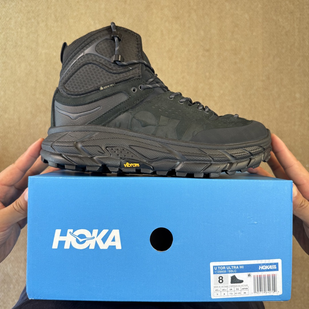 纯原Hoka ONE ONE ULTRA托亚 高帮 第2色:黑武士越野跑登山鞋🥾 GORE-TEX真正全