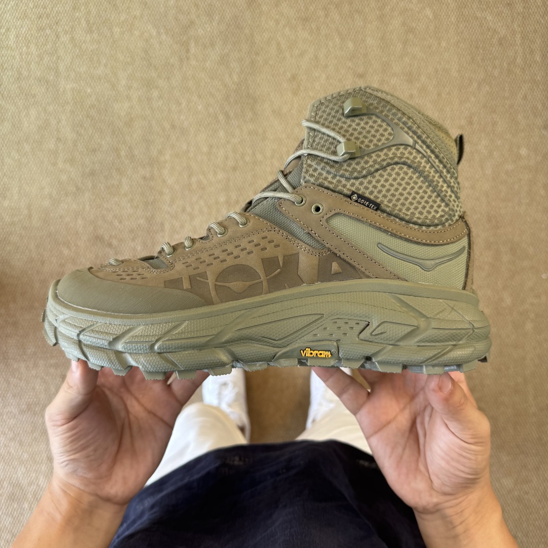 纯原Hoka ONE ONE ULTRA托亚 高帮 第3色:军绿色越野跑登山鞋🥾 GORE-TEX真正全