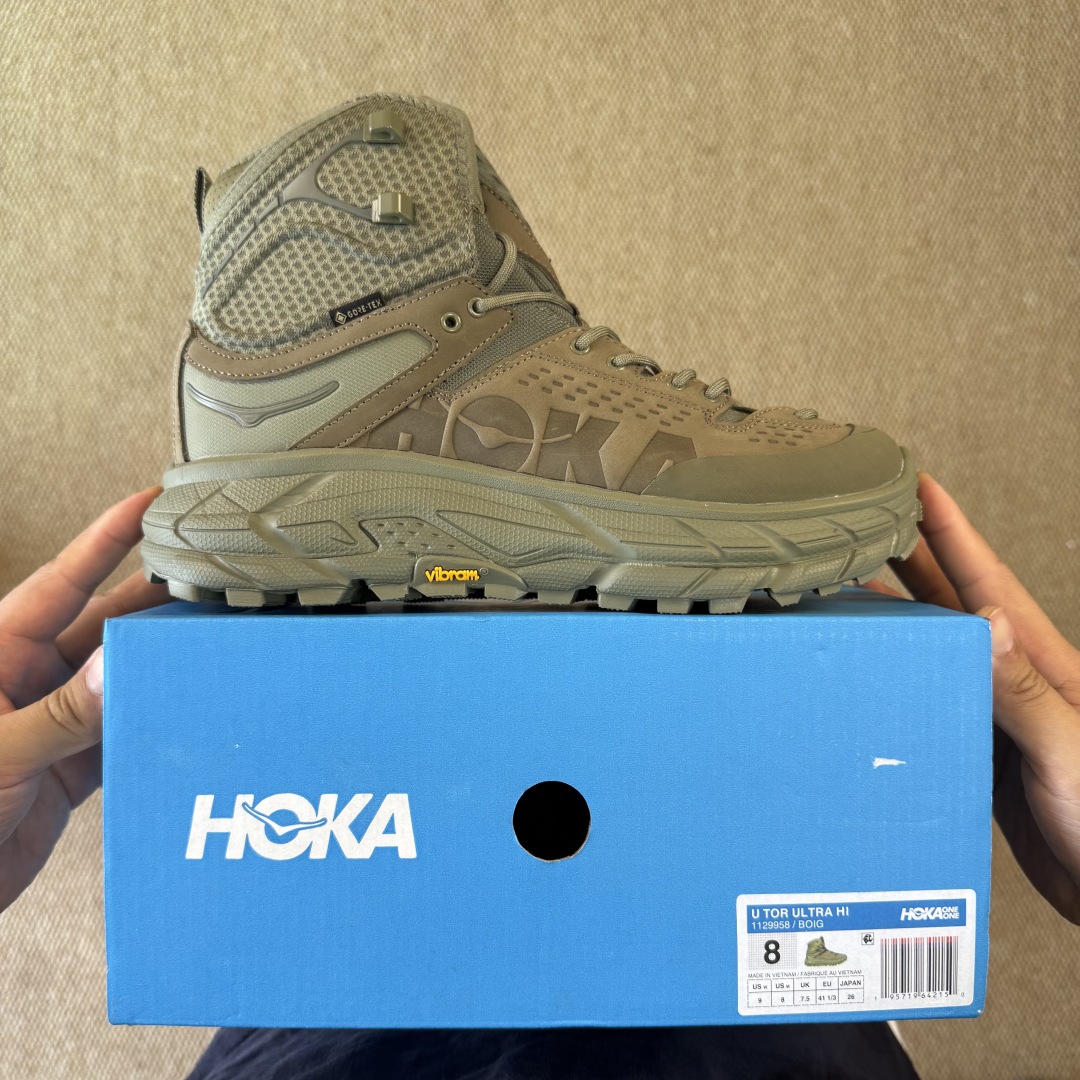 纯原Hoka ONE ONE ULTRA托亚 高帮 第3色:军绿色越野跑登山鞋🥾 GORE-TEX真正全