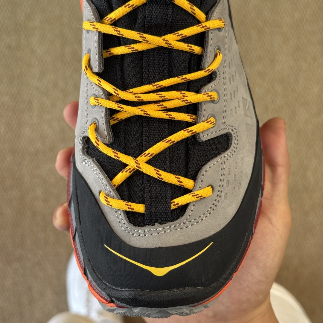 纯原Hoka ONE ONE ULTRA托亚 高帮 第4色:黑灰红越野跑登山鞋🥾 GORE-TEX真正全