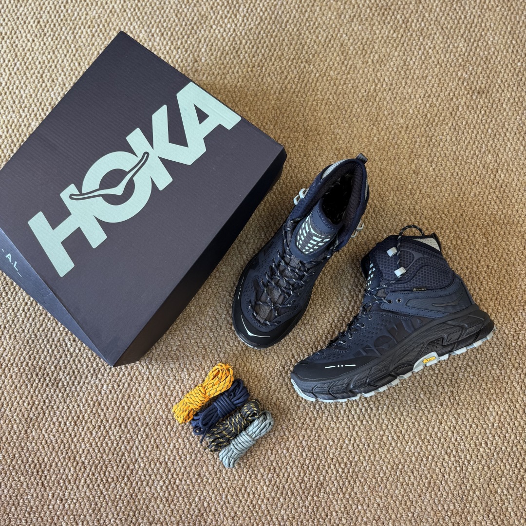 纯原Hoka ONE ONE ULTRA托亚 高帮 第5色:联名深蓝色越野跑登山鞋🥾 GORE-TEX真