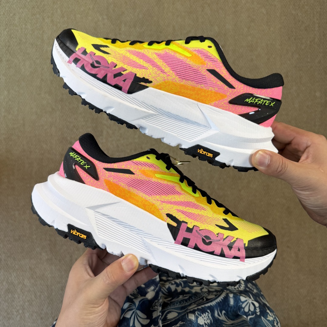 【纯原】HOKA ONE ONE Mafate X 玛法特 第2色:黄粉纯原大厂出品！货号-NNH 尺码