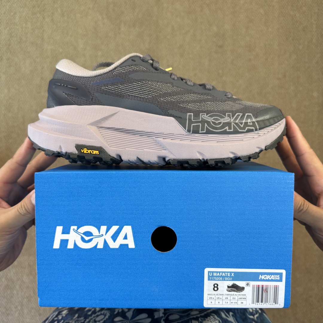 【纯原】HOKA ONE ONE Mafate X 玛法特 第3色:灰紫纯原大厂出品！货号-BGV 尺码