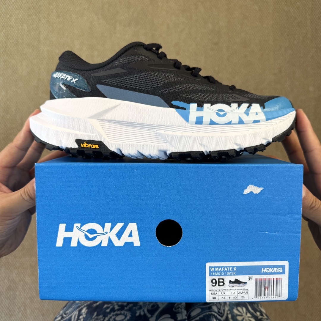 【纯原】HOKA ONE ONE Mafate X 玛法特 第4色:黑蓝纯原大厂出品！货号-BKSK 尺