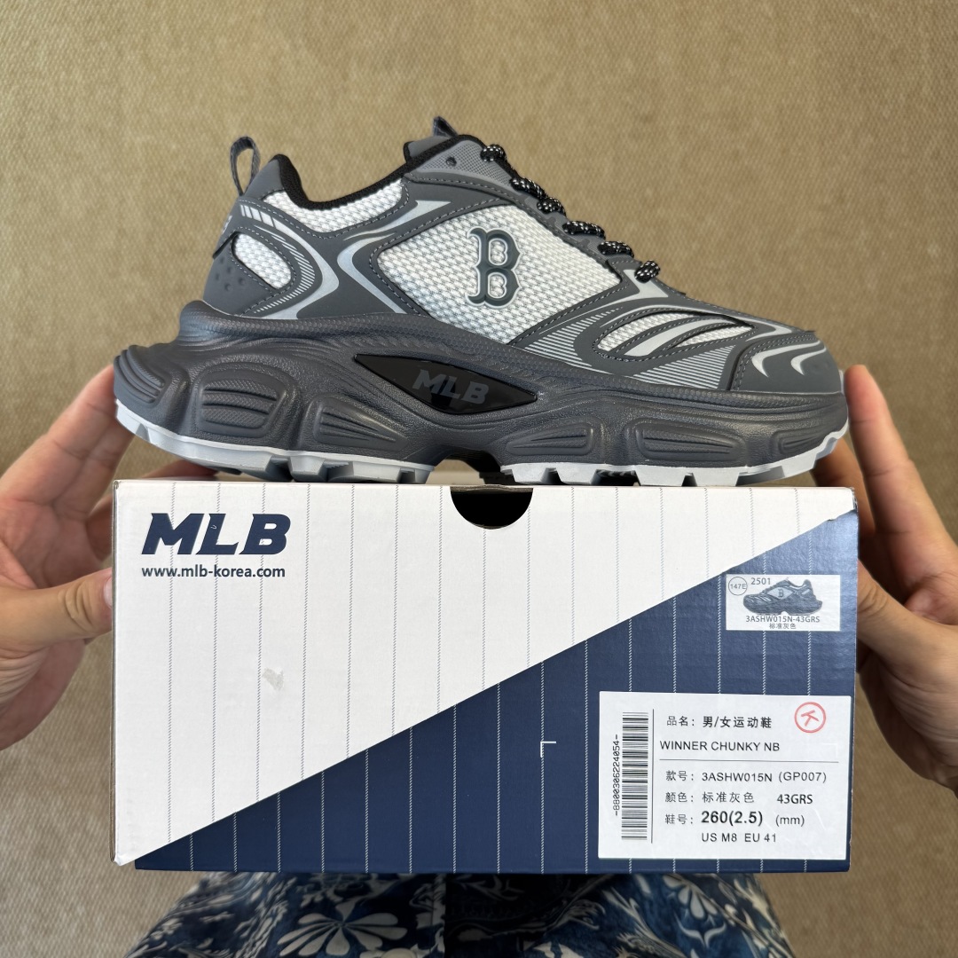 【纯原】MLB Winner Chunky 赛博老爹鞋 黑灰代工厂背景，最强出品区分市面真标！平台订单 