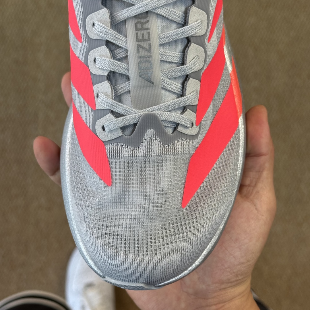 核心价格表私AD Adizero Evo SL 阿迪达斯马拉松跑步鞋Q弹缓震跑鞋新体验！第14色:灰银红