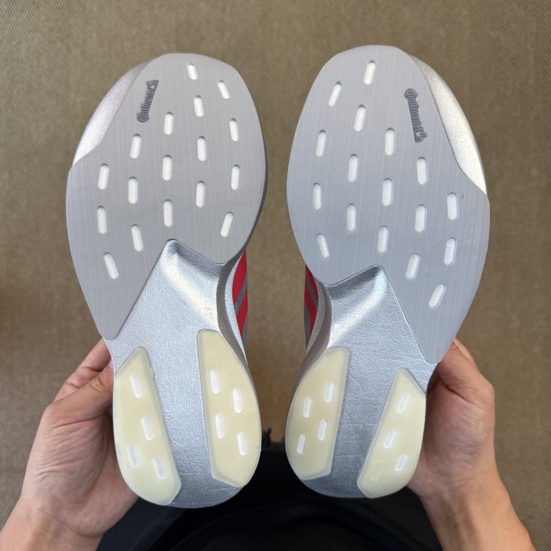 核心价格表私AD Adizero Evo SL 阿迪达斯马拉松跑步鞋Q弹缓震跑鞋新体验！第14色:灰银红
