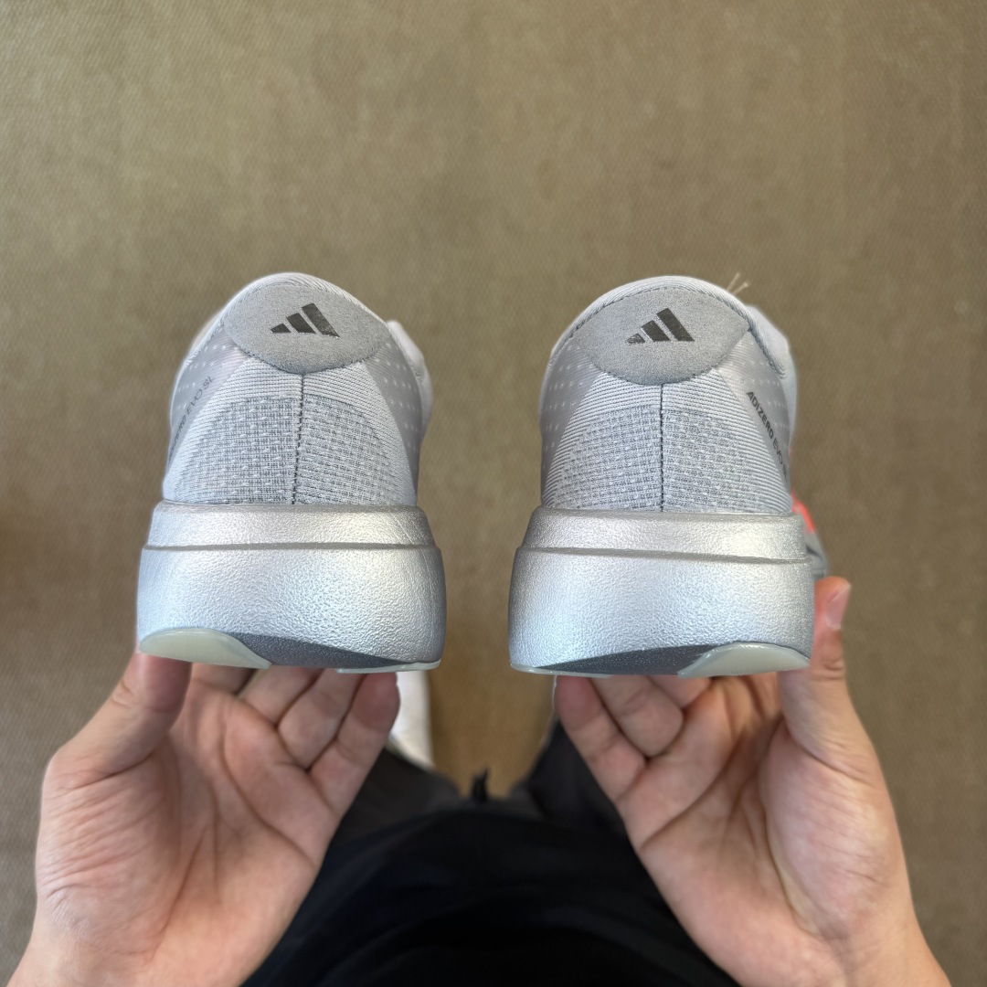 核心价格表私AD Adizero Evo SL 阿迪达斯马拉松跑步鞋Q弹缓震跑鞋新体验！第14色:灰银红