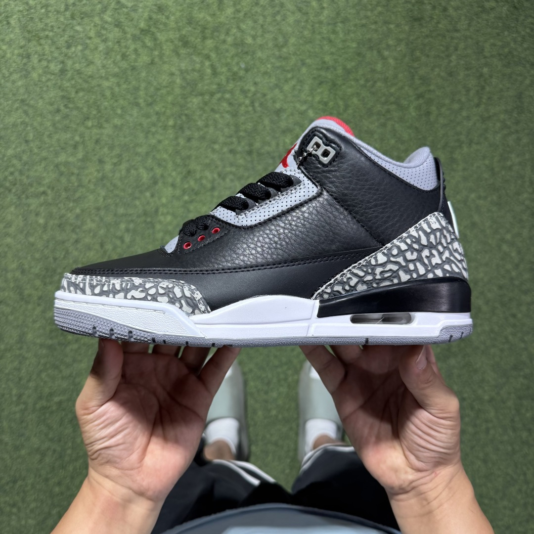 福利特价 纯原头层aj3！硬通货品质合计36个配色，长期货齐可主推！尺码：40-47.5带半码黑水泥-0