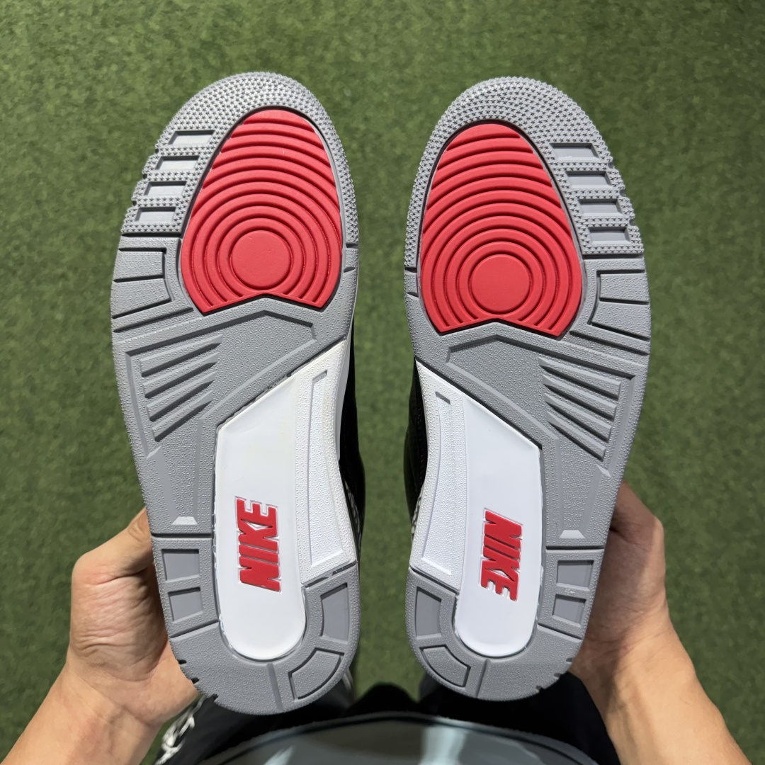 福利特价 纯原头层aj3！硬通货品质合计36个配色，长期货齐可主推！尺码：40-47.5带半码黑水泥-0