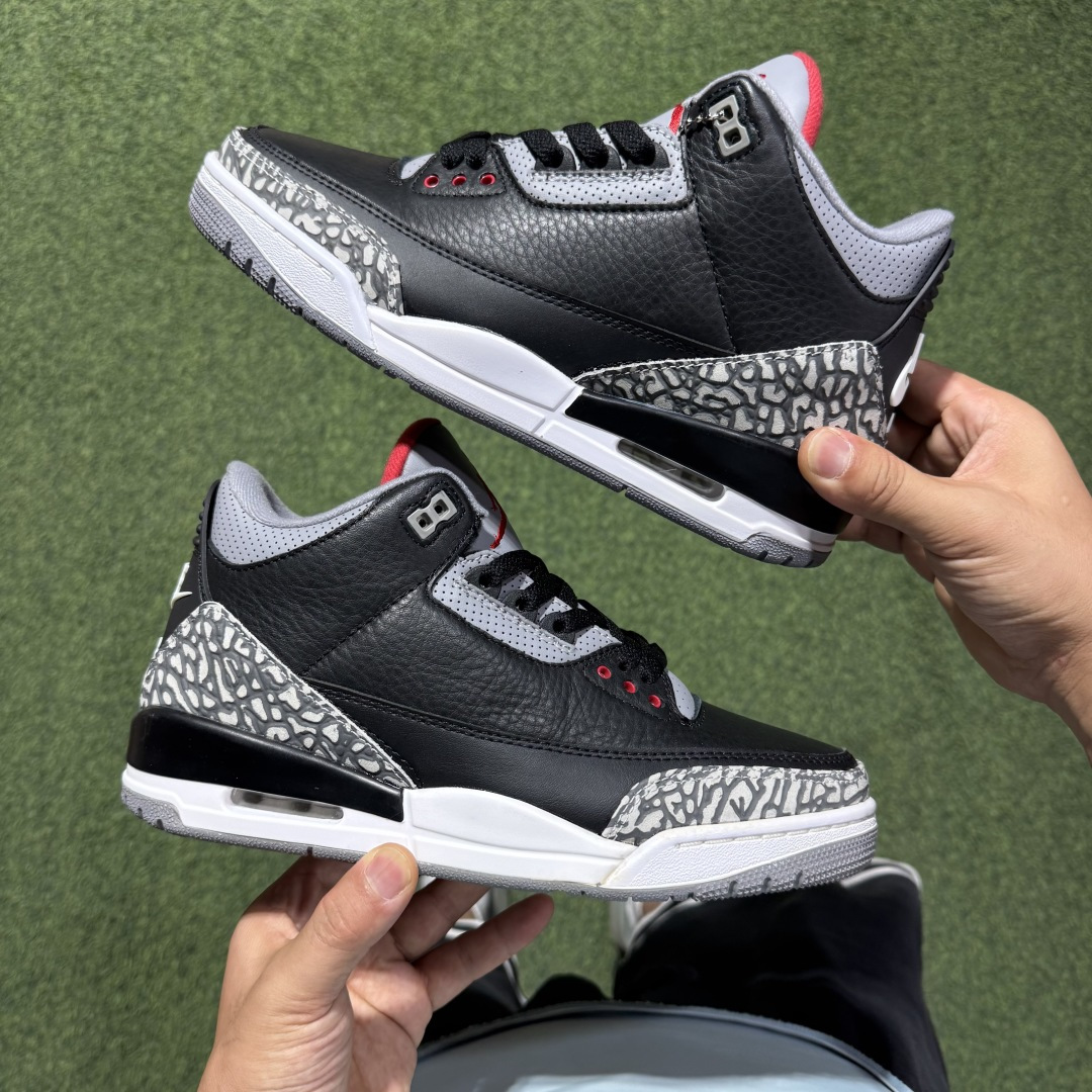 福利特价 纯原头层aj3！硬通货品质合计36个配色，长期货齐可主推！尺码：40-47.5带半码黑水泥-0