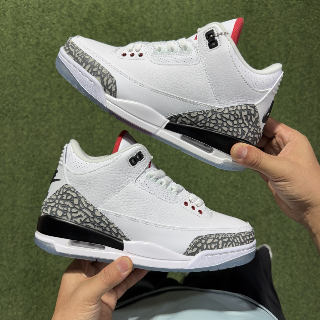 福利特价 纯原头层aj3！硬通货品质合计36个配色，长期货齐可主推！尺码：40-47.5带半码白水泥罚球