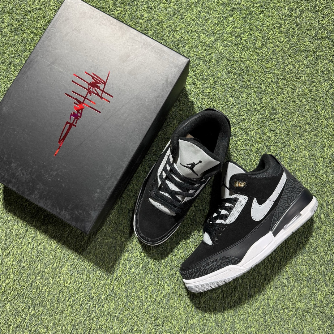 福利特价 纯原头层aj3！硬通货品质合计36个配色，长期货齐可主推！尺码：40-47.5带半码小钩黑水泥