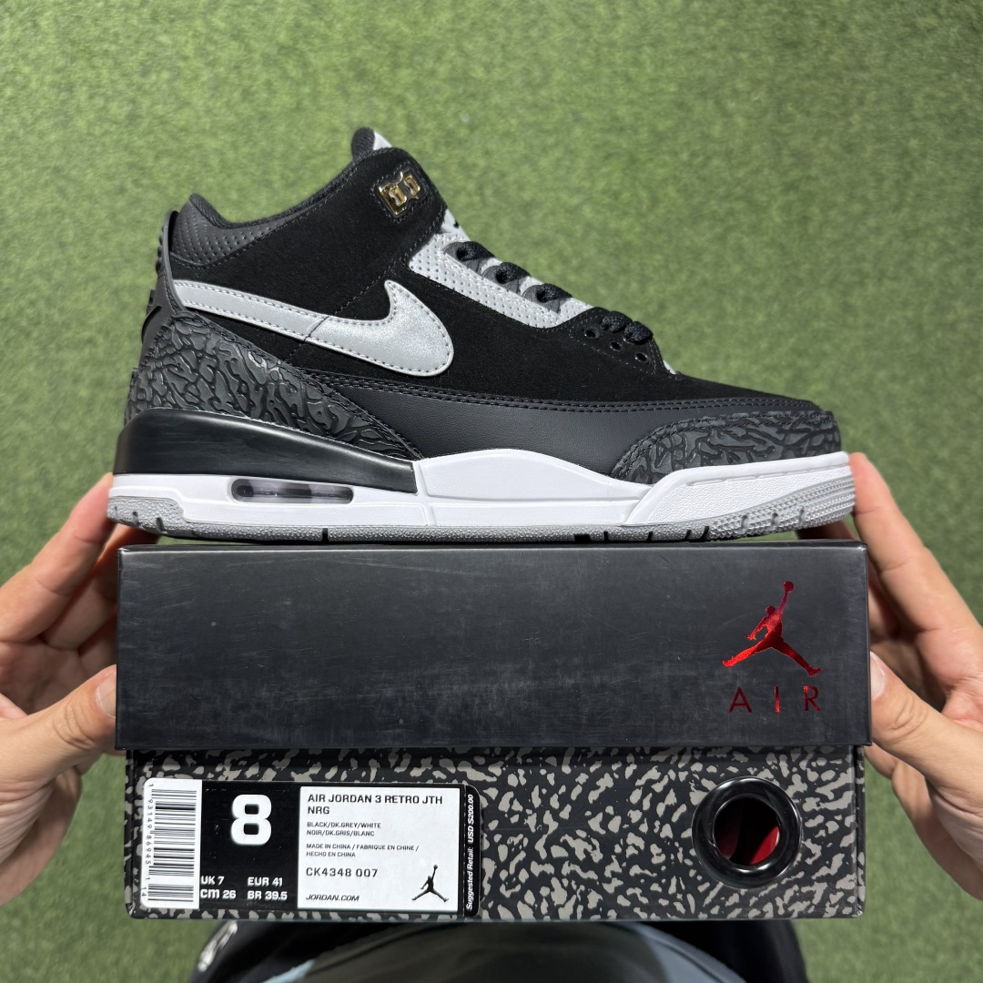 福利特价 纯原头层aj3！硬通货品质合计36个配色，长期货齐可主推！尺码：40-47.5带半码小钩黑水泥