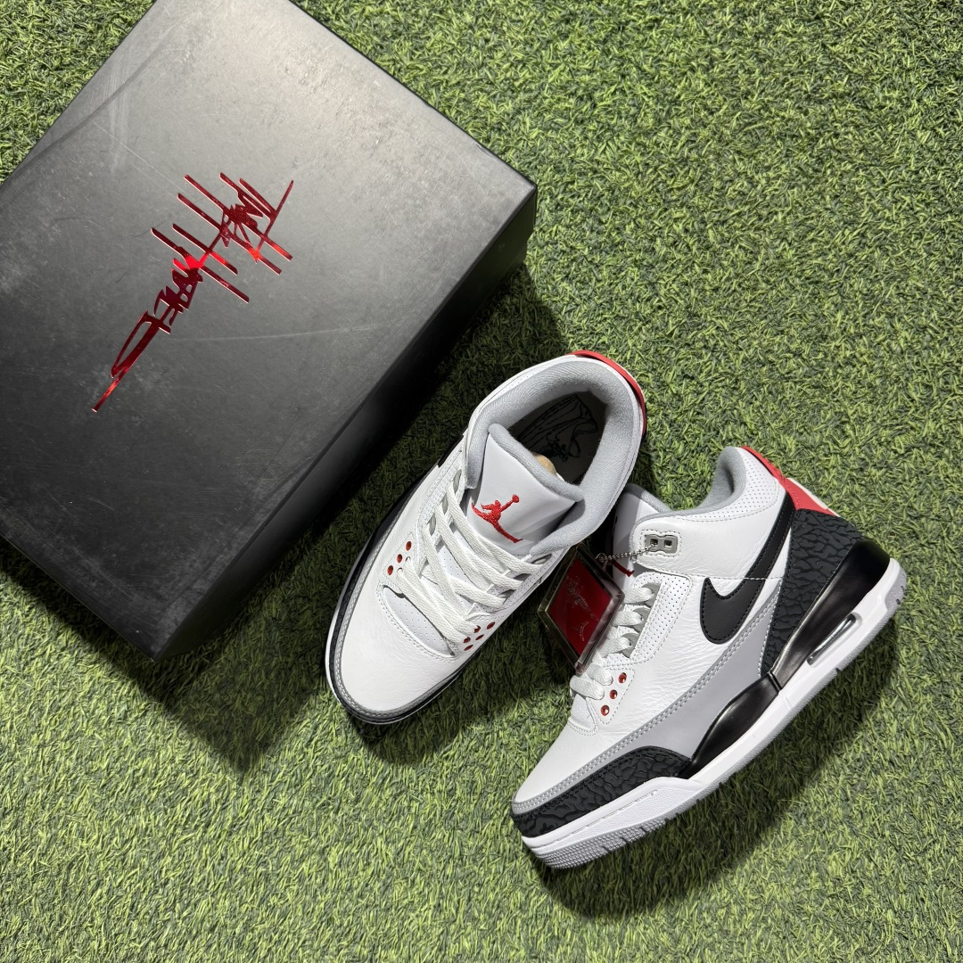 福利特价 纯原头层aj3！硬通货品质合计36个配色，长期货齐可主推！尺码：40-47.5带半码小钩白水泥