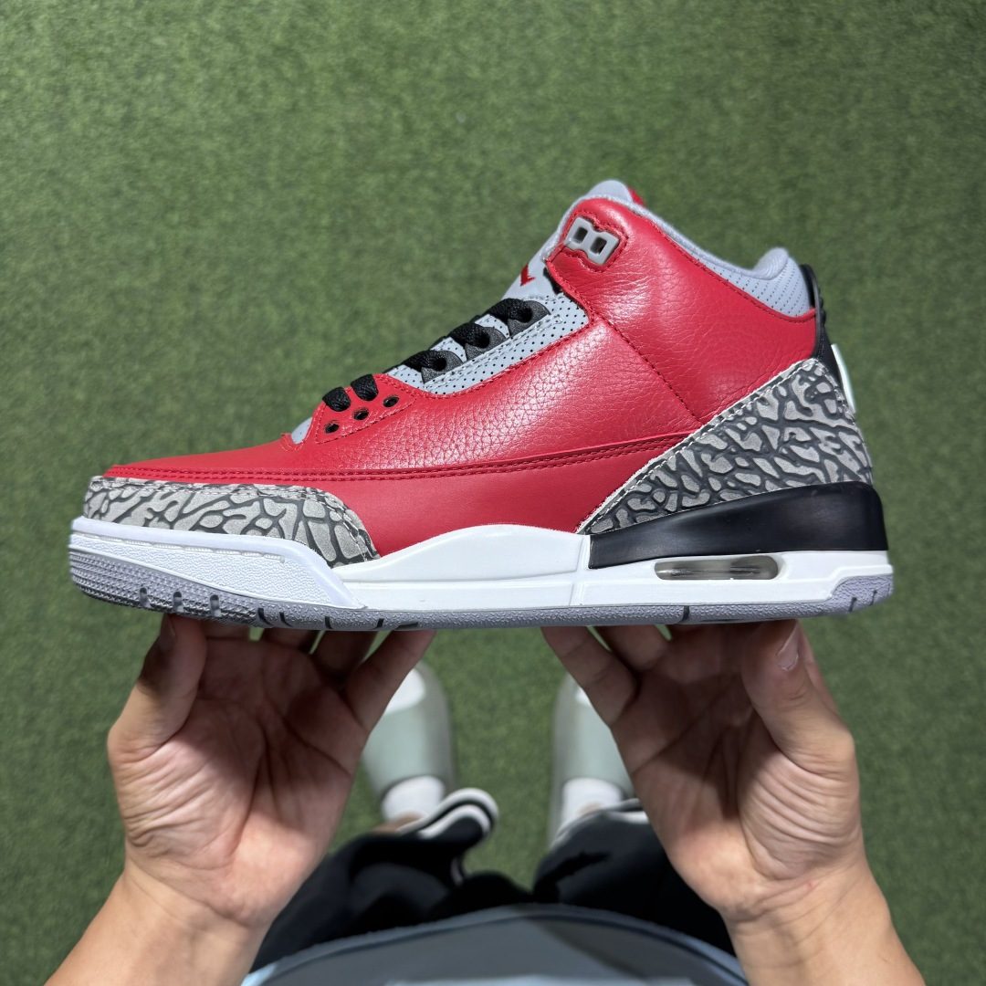 福利特价 纯原头层aj3！硬通货品质合计36个配色，长期货齐可主推！尺码：40-47.5带半码红水泥CK
