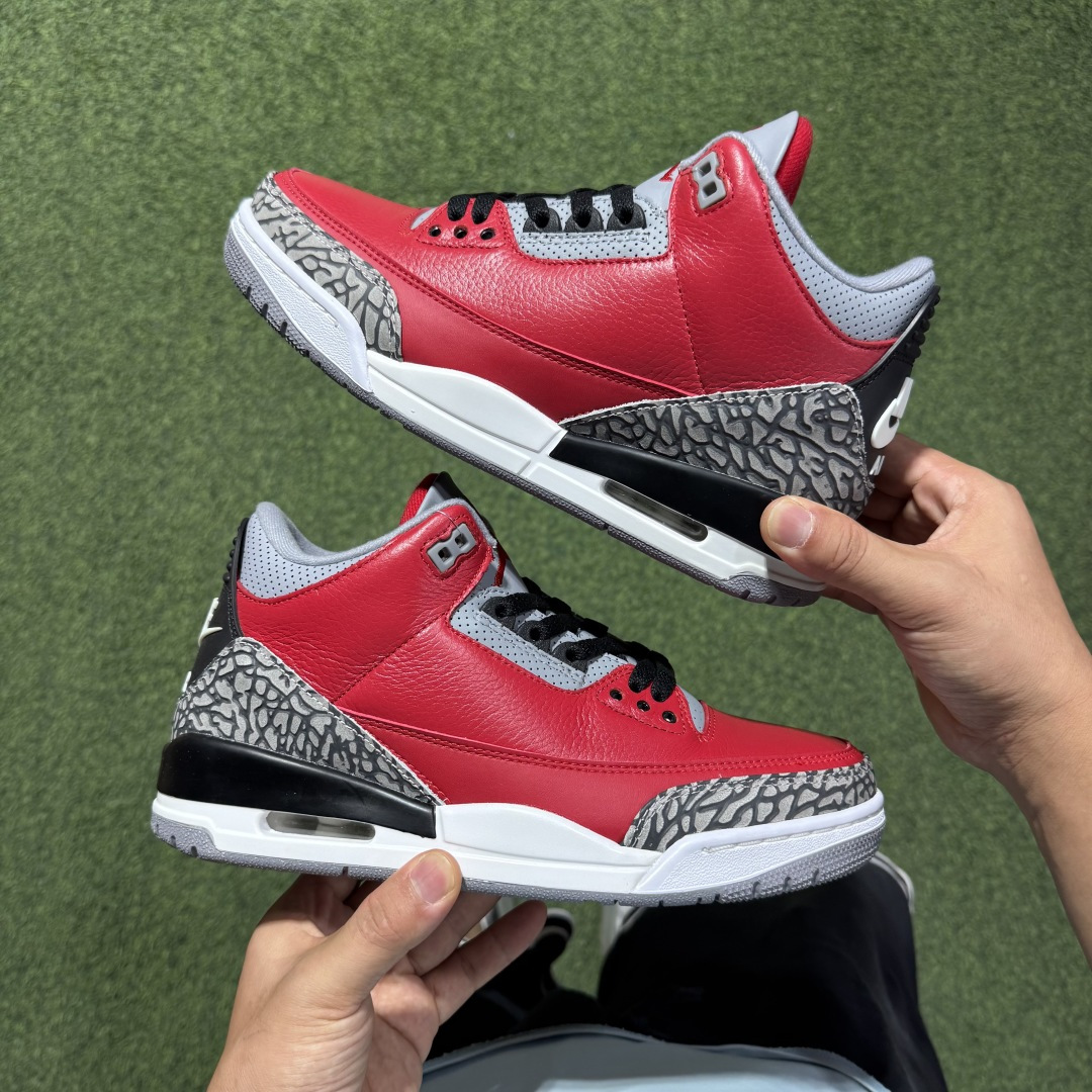 福利特价 纯原头层aj3！硬通货品质合计36个配色，长期货齐可主推！尺码：40-47.5带半码红水泥CK