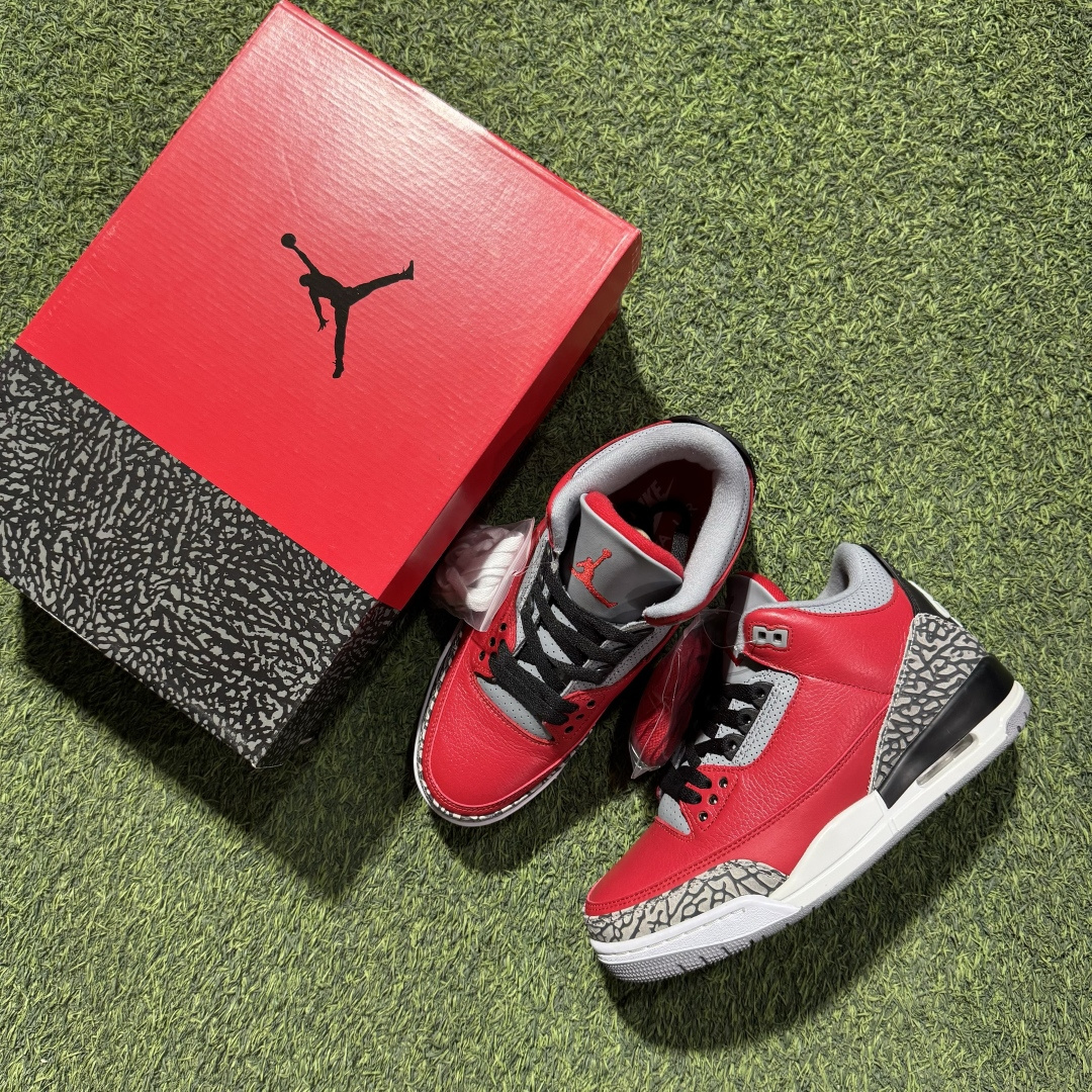 福利特价 纯原头层aj3！硬通货品质合计36个配色，长期货齐可主推！尺码：40-47.5带半码红水泥CK