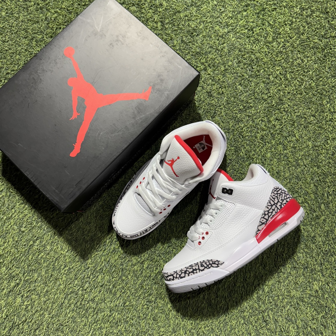 福利特价 纯原头层aj3！硬通货品质合计36个配色，长期货齐可主推！尺码：40-47.5带半码白红飓风-