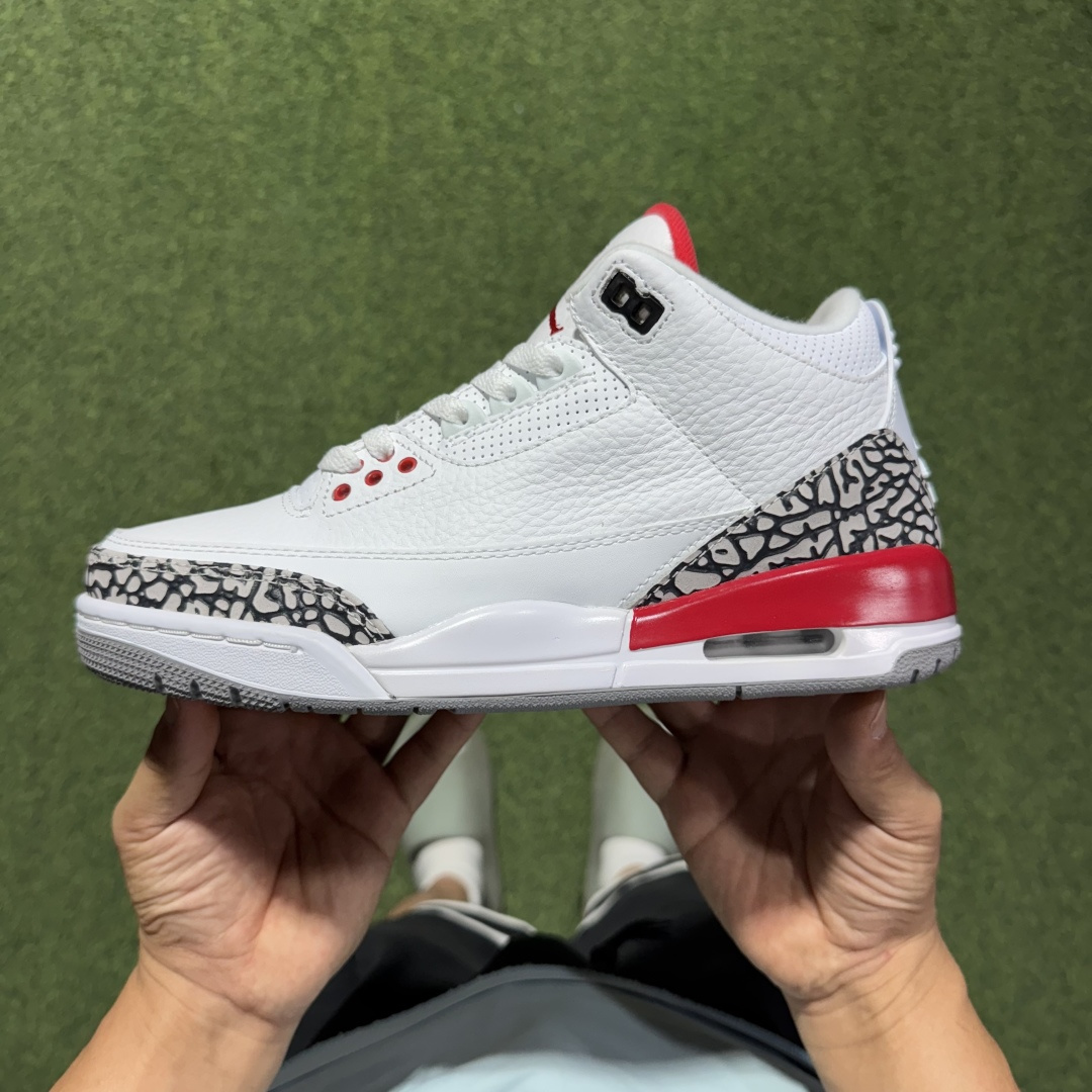 福利特价 纯原头层aj3！硬通货品质合计36个配色，长期货齐可主推！尺码：40-47.5带半码白红飓风-