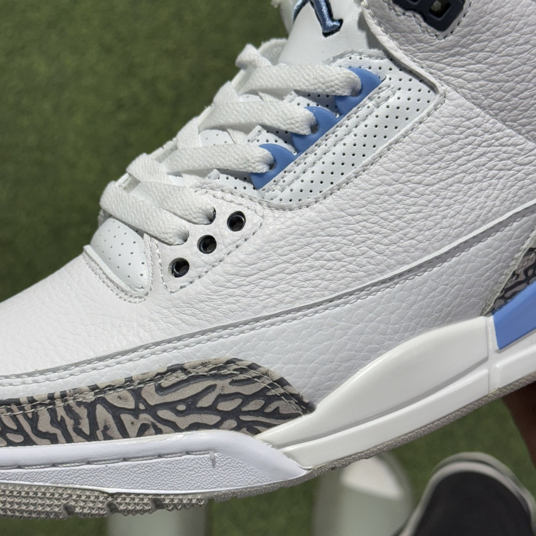 福利特价 纯原头层aj3！硬通货品质合计36个配色，长期货齐可主推！尺码：40-47.5带半码北卡蓝CT