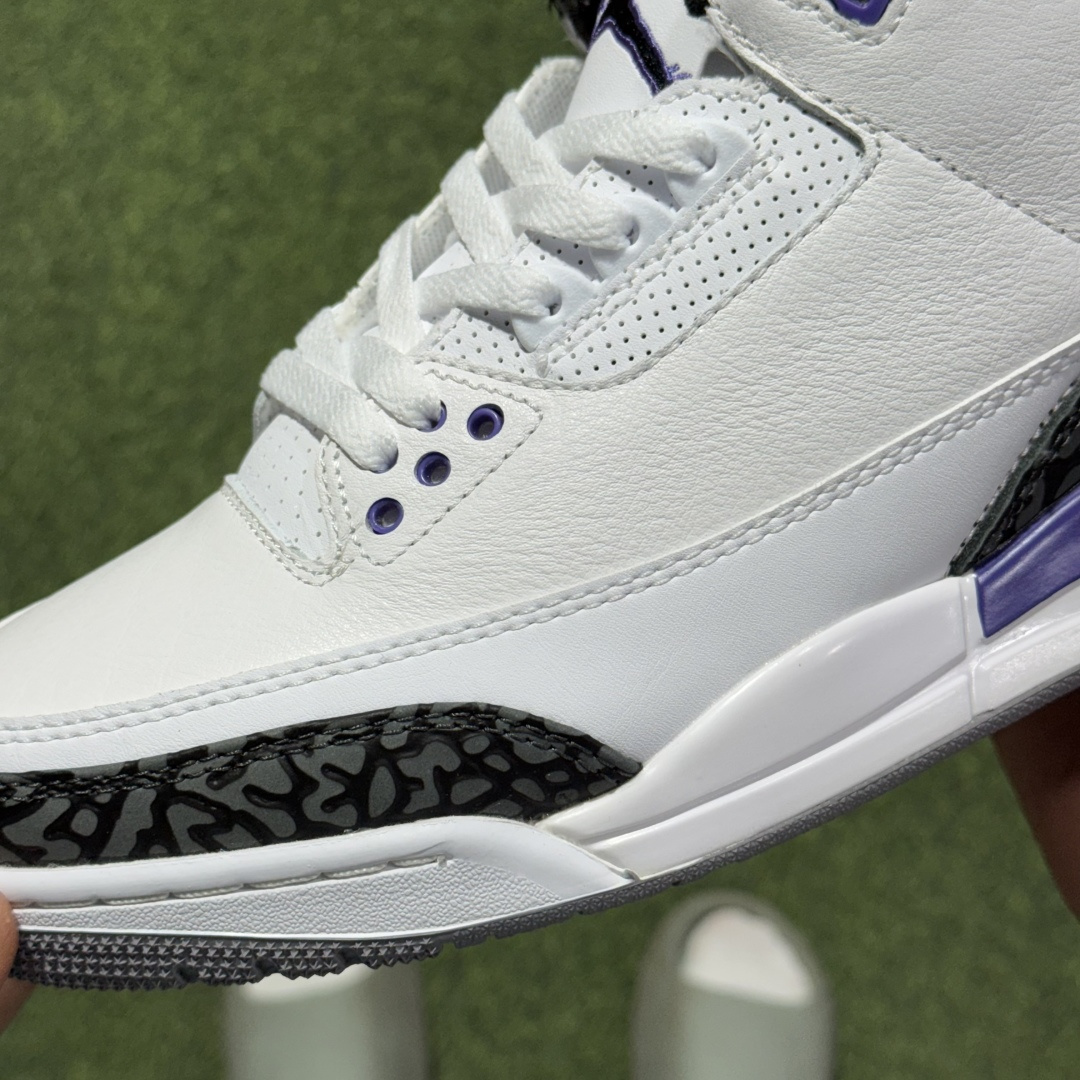 福利特价 纯原头层aj3！硬通货品质合计36个配色，长期货齐可主推！尺码：40-47.5带半码白紫CT8
