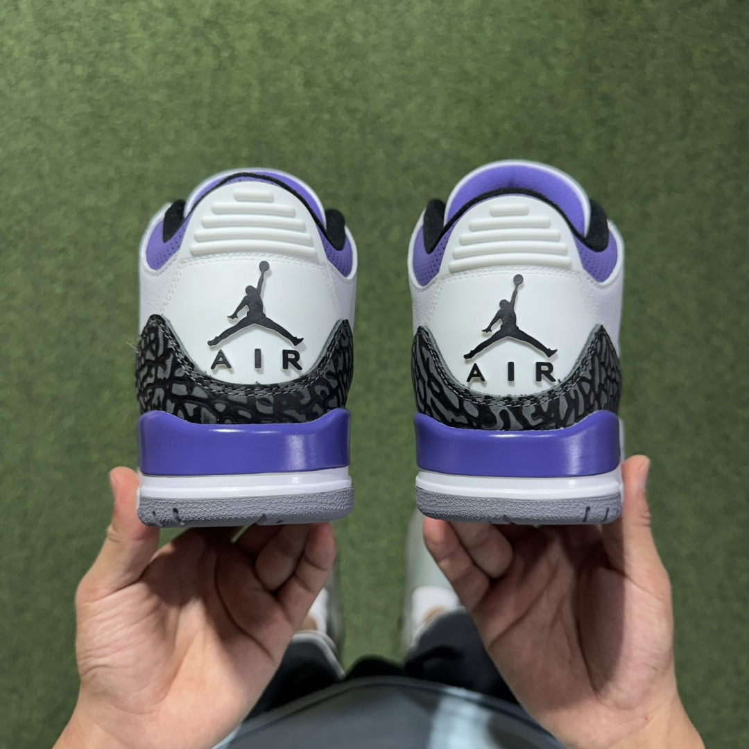 福利特价 纯原头层aj3！硬通货品质合计36个配色，长期货齐可主推！尺码：40-47.5带半码白紫CT8