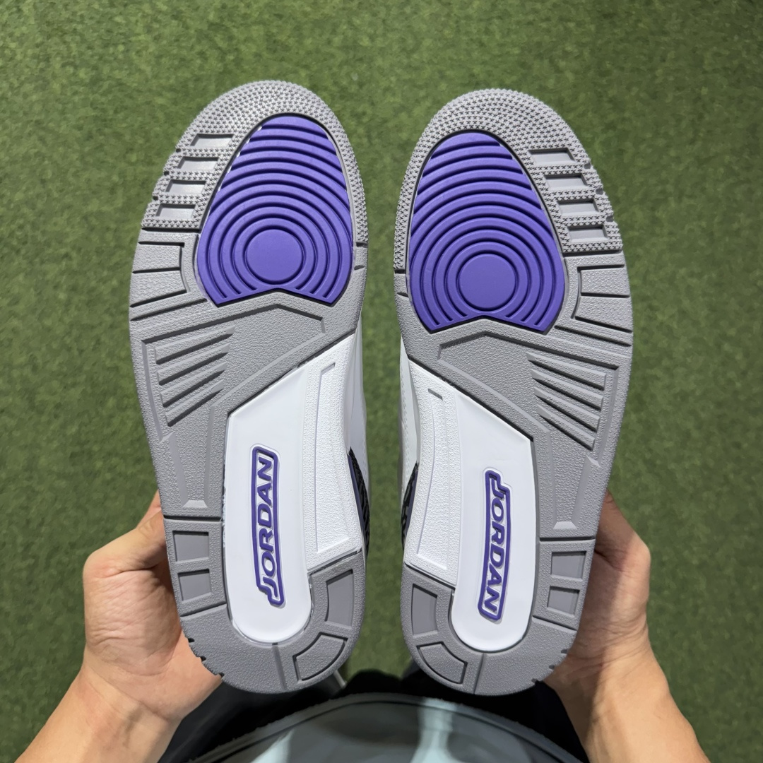 福利特价 纯原头层aj3！硬通货品质合计36个配色，长期货齐可主推！尺码：40-47.5带半码白紫CT8