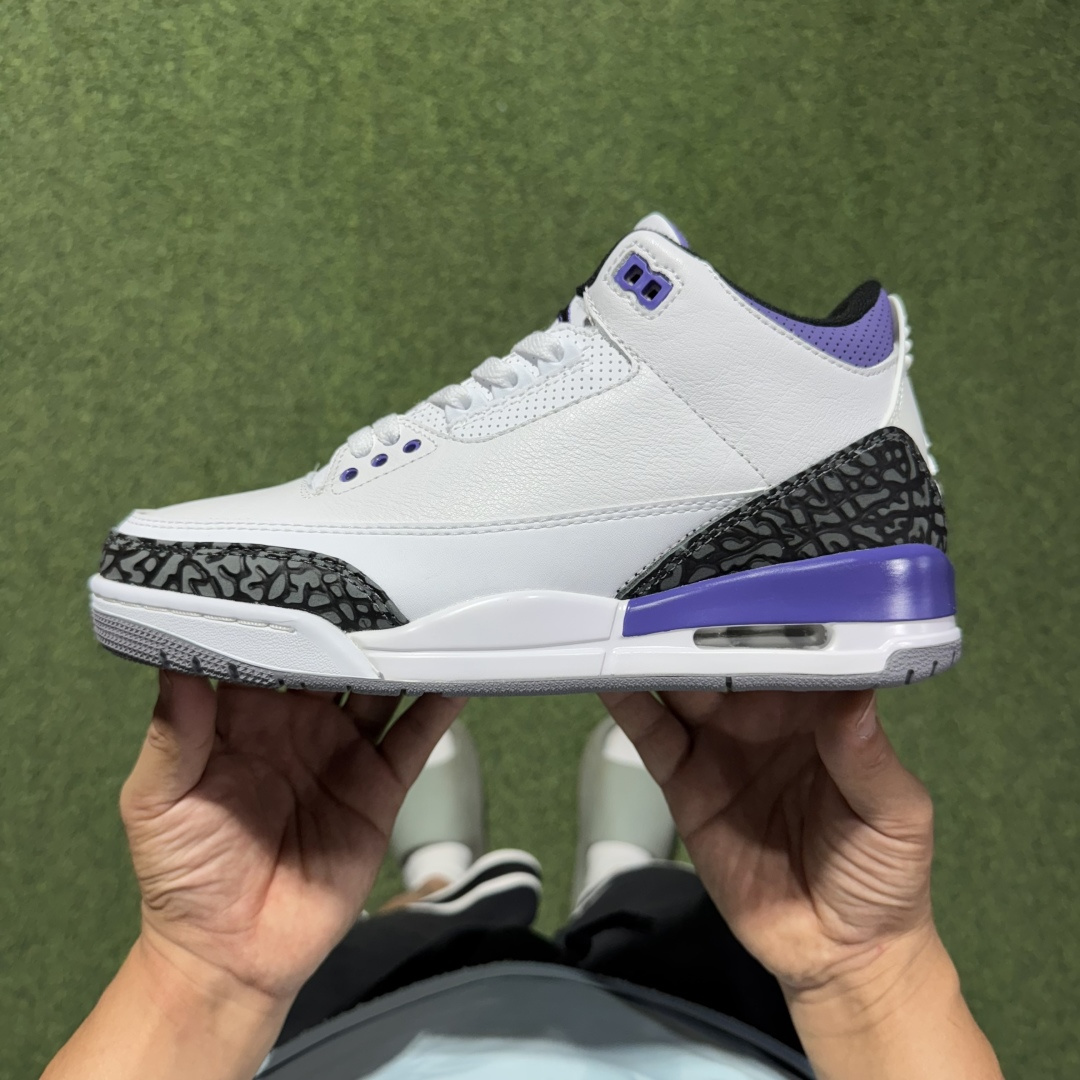 福利特价 纯原头层aj3！硬通货品质合计36个配色，长期货齐可主推！尺码：40-47.5带半码白紫CT8