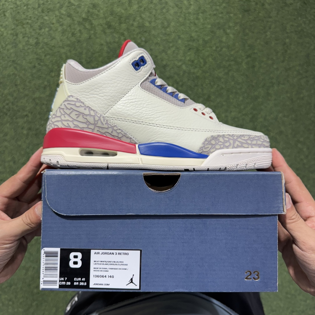 福利特价 纯原头层aj3！硬通货品质合计36个配色，长期货齐可主推！尺码：40-47.5带半码美国独立日