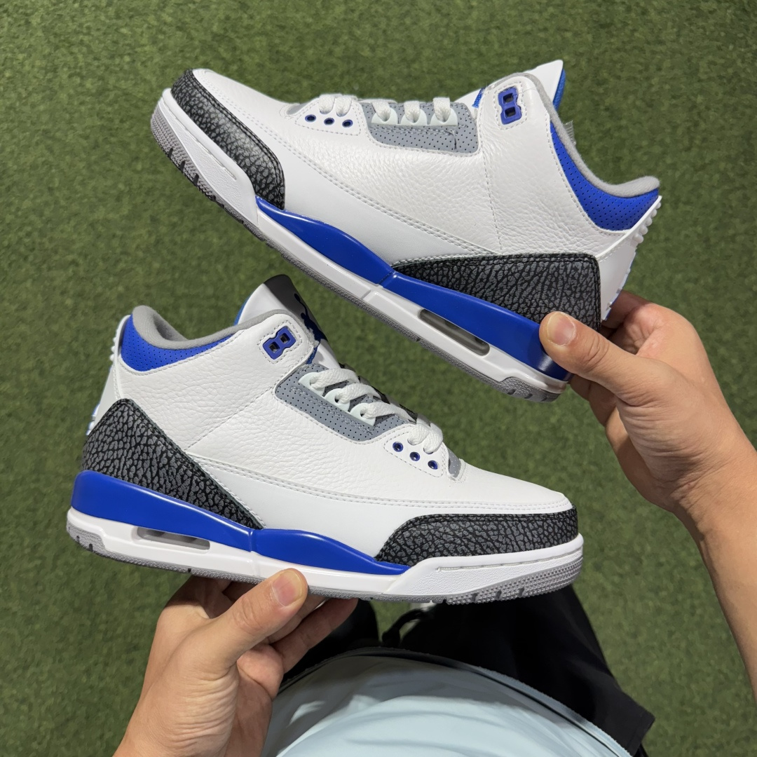 福利特价 纯原头层aj3！硬通货品质合计36个配色，长期货齐可主推！尺码：40-47.5带半码赛车蓝CT