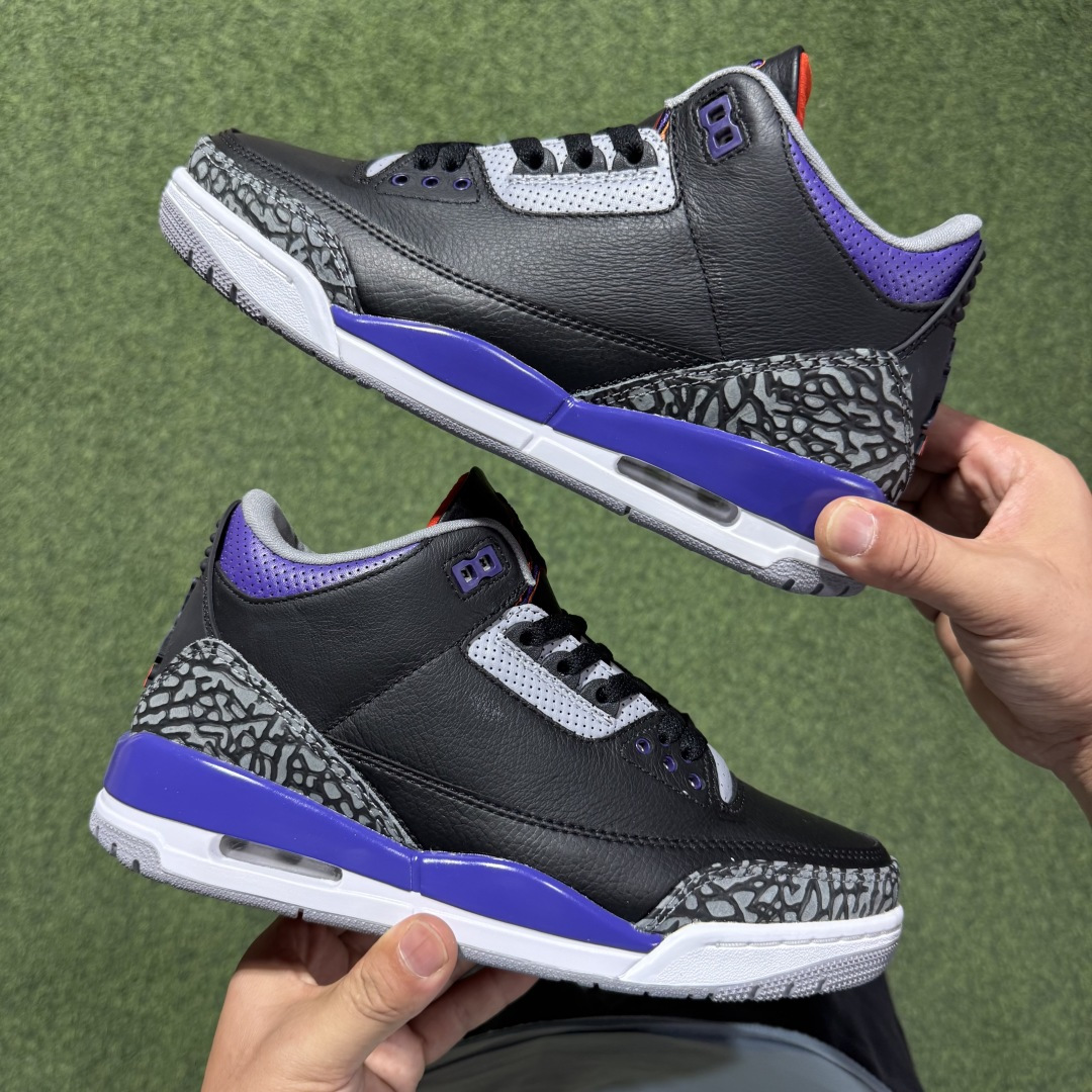 福利特价 纯原头层aj3！硬通货品质合计36个配色，长期货齐可主推！尺码：40-47.5带半码黑紫水泥C