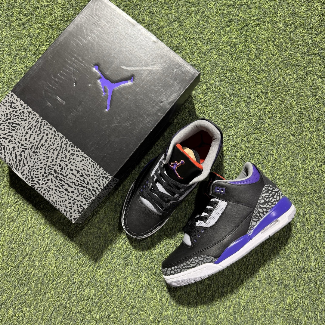 福利特价 纯原头层aj3！硬通货品质合计36个配色，长期货齐可主推！尺码：40-47.5带半码黑紫水泥C