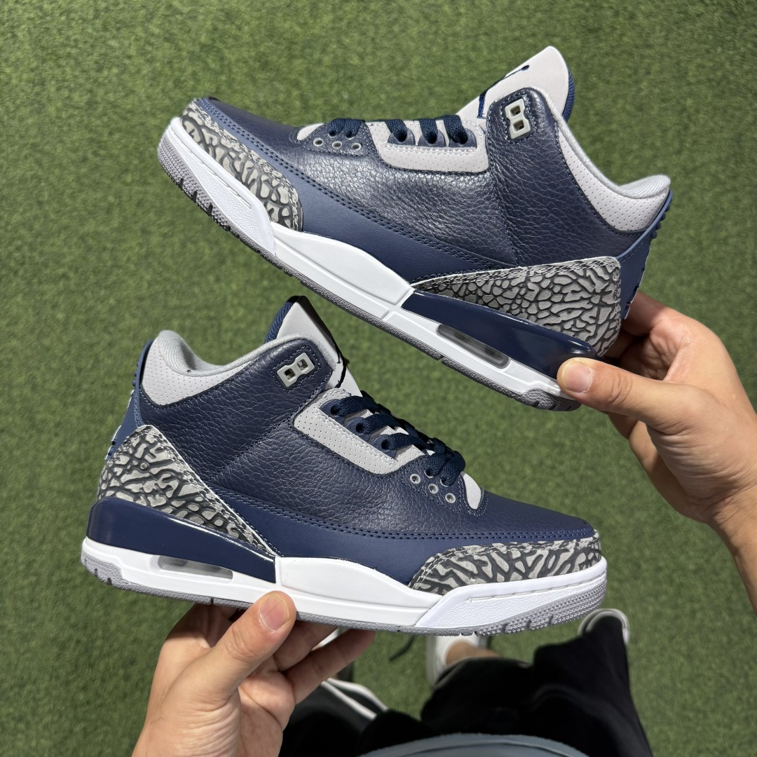 福利特价 纯原头层aj3！硬通货品质合计36个配色，长期货齐可主推！尺码：40-47.5带半码午夜蓝CT