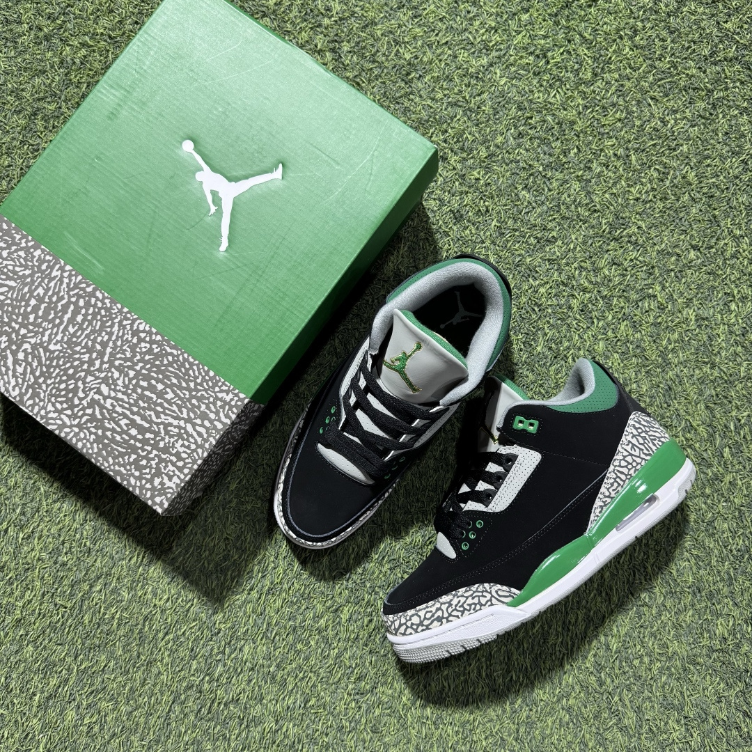 福利特价 纯原头层aj3！硬通货品质合计36个配色，长期货齐可主推！尺码：40-47.5带半码黑绿CT8