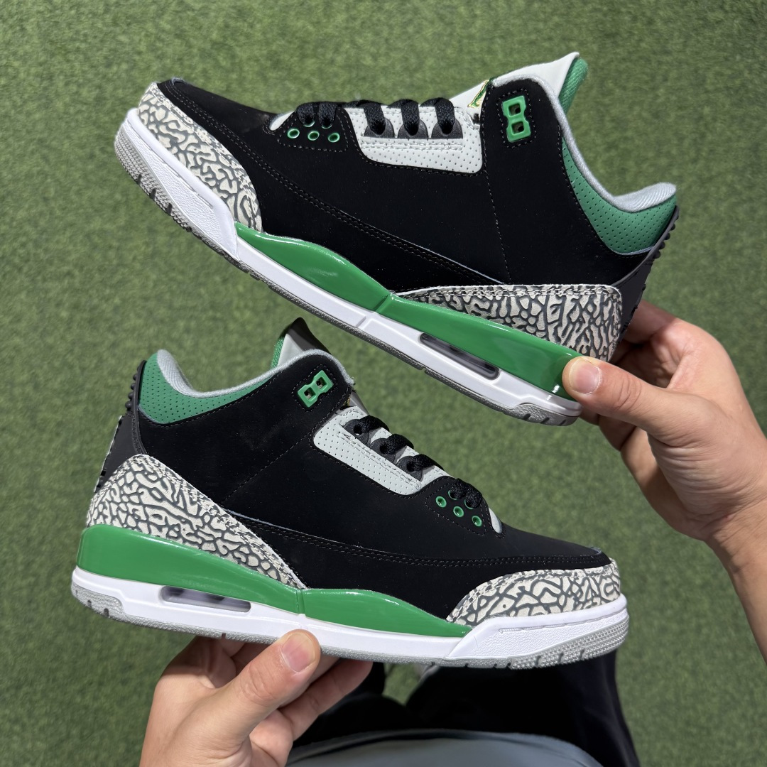 福利特价 纯原头层aj3！硬通货品质合计36个配色，长期货齐可主推！尺码：40-47.5带半码黑绿CT8