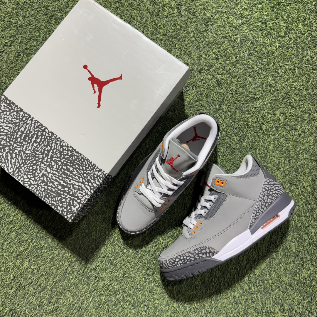 福利特价 纯原头层aj3！硬通货品质合计36个配色，长期货齐可主推！尺码：40-47.5带半码麂皮酷灰C