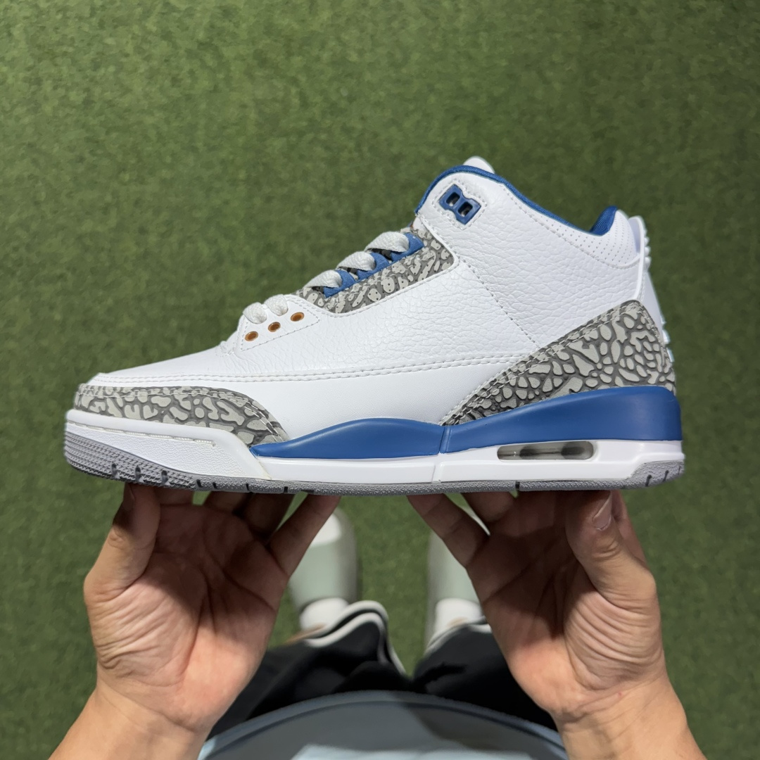 福利特价 纯原头层aj3！硬通货品质合计36个配色，长期货齐可主推！尺码：40-47.5带半码奇才蓝CT