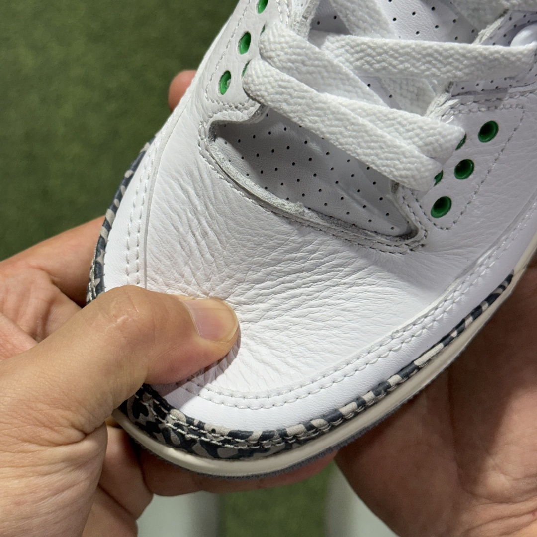 福利特价 纯原头层aj3！硬通货品质合计36个配色，长期货齐可主推！尺码：40-47.5带半码白绿CK9