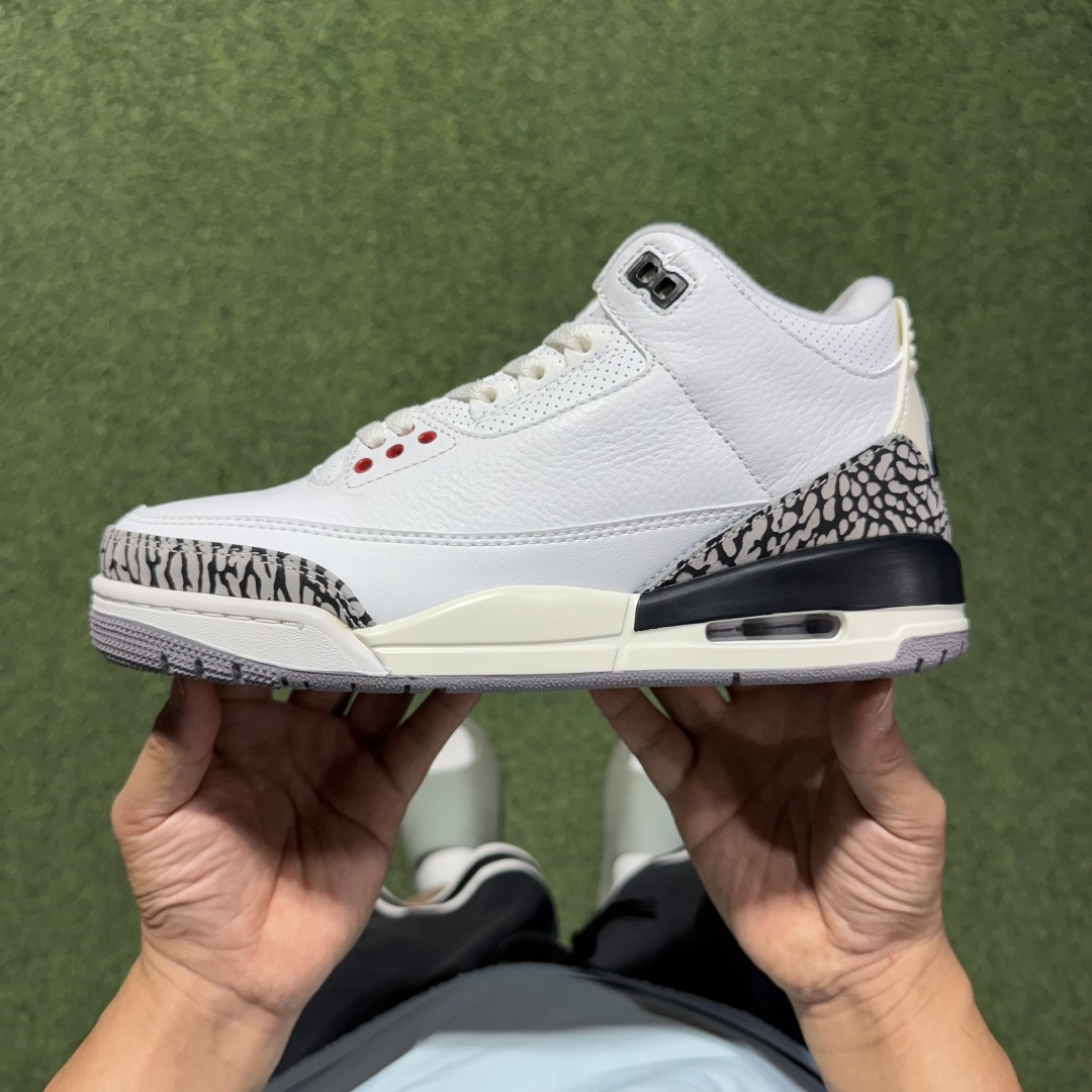 福利特价 纯原头层aj3！硬通货品质合计36个配色，长期货齐可主推！尺码：40-47.5带半码复刻白水泥