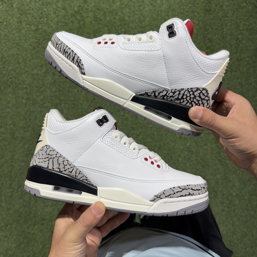 福利特价 纯原头层aj3！硬通货品质合计36个配色，长期货齐可主推！尺码：40-47.5带半码复刻白水泥
