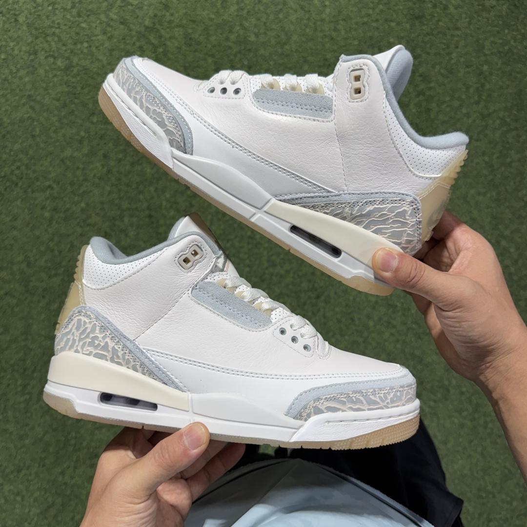 福利特价 纯原头层aj3！硬通货品质合计36个配色，长期货齐可主推！尺码：40-47.5带半码象牙白FJ